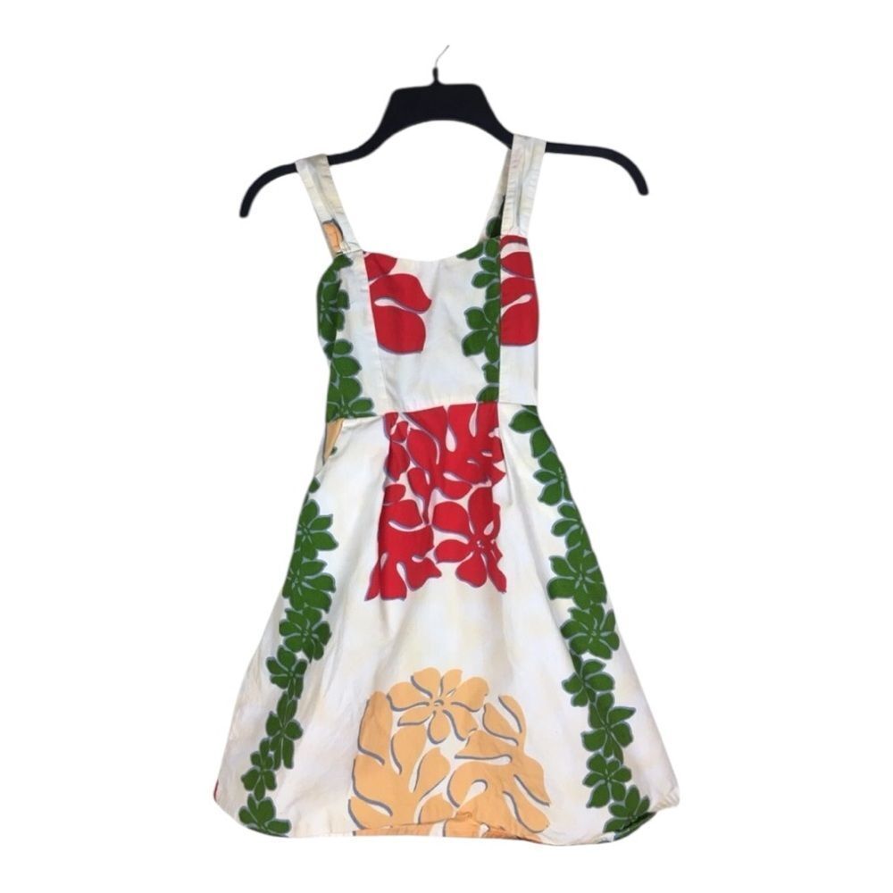 Tropical Group Girls Size 8 Tropical Hawaiian Aloha Dress Flowers Adjustable